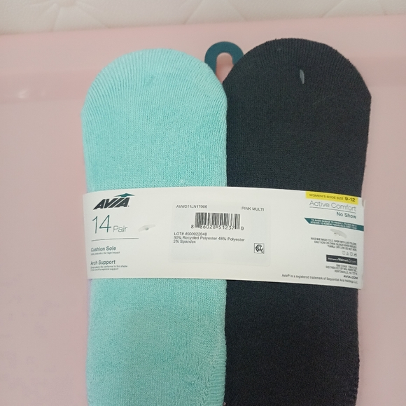 AVIA ACTIVE COMFORT NO-SHOW CUSHION SOLE SOCKS - Picture 2 of 5